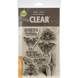 573285 Hero Arts Clear Stamps 4"X6" Deco-rations