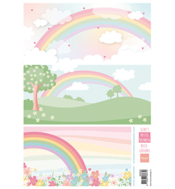 AK0093 Marianne Design Eline's Pastel rainbow backgrounds