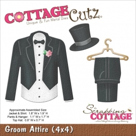 4X4575 CottageCutz Groom Attire