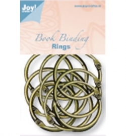 6200/0133 Boekbinders-ringen Antiek/koper 45 mm