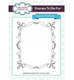 UMS667  Stamps To Die For Tessa Ribbon Frame