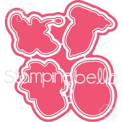 076278 Stamping Bella Cut It Out Dies Dinosaurs