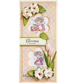 CR1623 Marianne Design Craftables Slimline Flowers