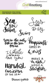 130501/1620 CraftEmotions clearstamps A6  -Ocean quotes