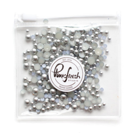PFPEARLS 085 Pinkfresh Metallic Pearls Essentials  Matte Silver
