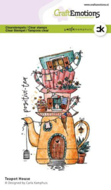 130501/2315 CraftEmotions clearstamps A6 - Teapot House Carla Kamphuis (