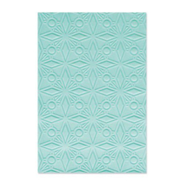 665970 Sizzix Multi-Level Textured Impr.s Emb. Folder Geo Crystals  Olivia Rose