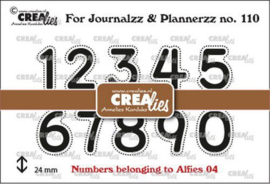 CLJP110 Crealies Journalzz & Pl stamps stempels cijfers 04