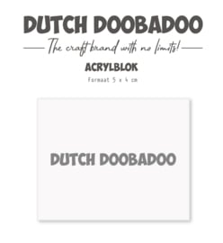 476.125.003 Dutch Doobadoo DDBD Acrylic stamp block 40 x 50mm