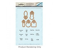 SDS-053 Spellbinders Graceful Tiny Tags Stamp And Die Set