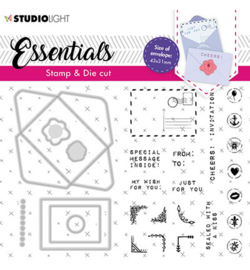 BASICSDC55 StudioLight SL Stamp & Cutting Die Rectangular envelope Essentials nr.55