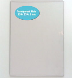 Transparent spare plate for PowerBoss