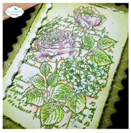 CS351 Elizabeth Craft Designs This Lovely Life A5 Stamps Love & Roses