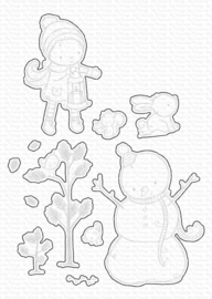 RAM-025 My Favorite Things Snow Sweet Clear Stamps