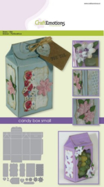 115633/1502 CraftEmotions Die candy box small Card A5 box