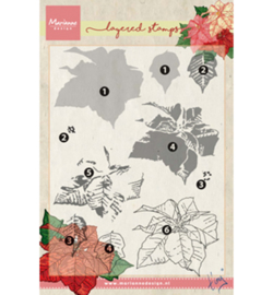 TC0859 Marianne Design Tiny's poinsettia (layering)