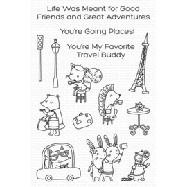 CS658 My Favorite Things Clear Stamps Travel Buddies 4"X6"