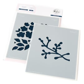 5A0021P5  Pinkfresh Studio Stencil Cherry Blossoms