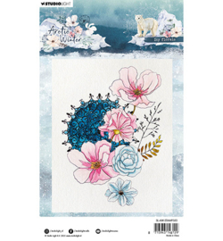 SL-AW-STAMP583 StudioLight Icy florals Artic Winter nr.583