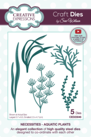 CED23046 Creative Expressions Sue Wilson Craft Die Necessities Aquatic Plants