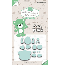 6002/3121 Snijstencils LWA Berry Bear