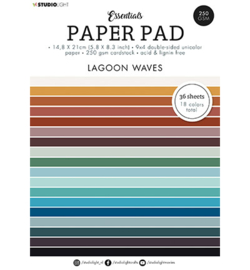 SL-ES-PP89 Paper Pad Blocks Lagoon waves Essentials nr.89