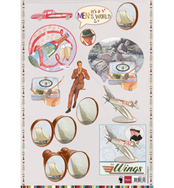 EWK1229 Marianne Design Knipvel A4 It's a men's world 2