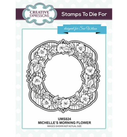 UMS824 Creative Expressions To Die For Stamp Michelle's Morning Flower