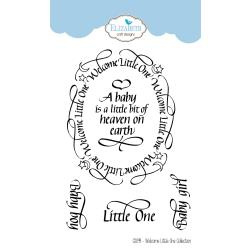 CS099 Elizabeth Craft Clear Stamps A Way With Words-Welcome Little One