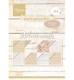 PB7066 Marianne Design paperset Eline's Whitewash