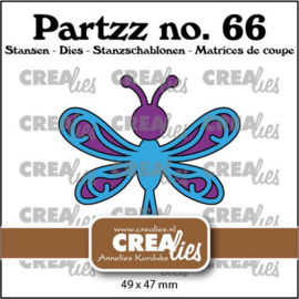 CLPartzz66 Crealies Partzz Libelle groot