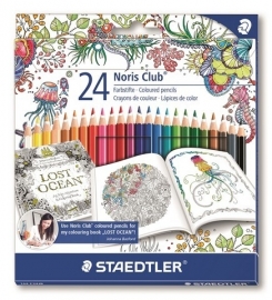 320200/0125 Staedtler Noris Club Johanna Basford kleurpotlood set 24 st