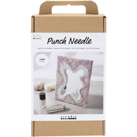 977630 Creativ Company Hobbyset Punch Needle, Spiegel, pastelkleuren