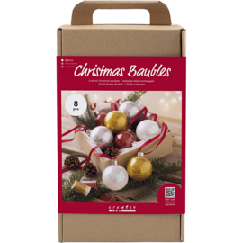977591 Creativ Company Hobbyset Kerstballen, Glitter