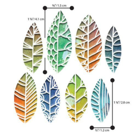 664431 Sizzix Thinlits Die Set Cut Out Leaves by Tim Holt  Tim Holtz 8PK