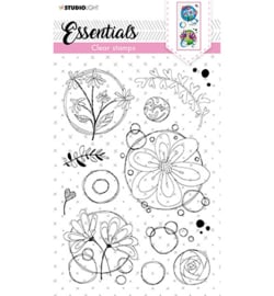 SL-ES-STAMP118 Clear Stamp Quirky top flowers Essentials nr.118