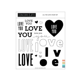 **Concord & 9th Clear Stamps All The Love