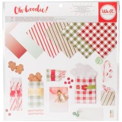 457135 We R Memory Keepers Glassine Paper Pack Holiday Classic 12"X12"