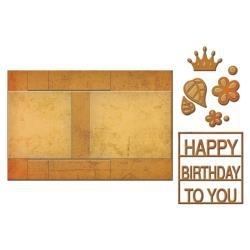 S7202 Spellbinders Card Creator Step Card Decorated Birthday