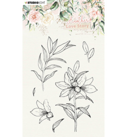 SL-ALS-STAMP04 StudioLight Clear Stamp Lily flower Another Love Story nr.4