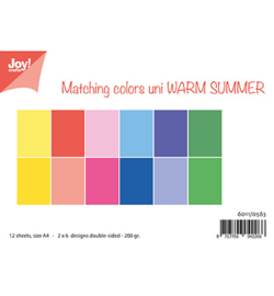 6011/0563 Papier Set A4 Matching Colors Warm Summer