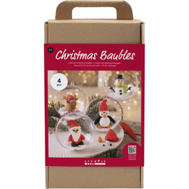 977581 Creativ Company Hobbyset Kerstballen, Boetseren