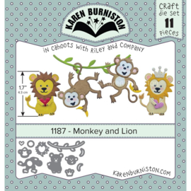 KBR1187 Karen Burniston Dies Monkey & Lion