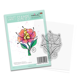 PD8769 Polkadoodles Quirky Flower 2 Craft Stamps