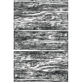 665460 Sizzix 3D Texture Fades Embossing Folder Mini Lumber By Tim Holtz