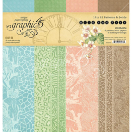 G4502406 Graphic 45 Double-Sided Paper Pad Wild & Free 12"X12"