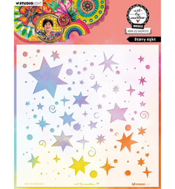 ABM-25-MASK331 Art by Marlene ABM Mask Starry night Art by Marlene nr.331