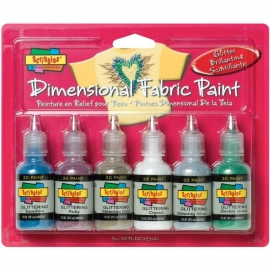 359460 Scribbles 3D Fabric Paint Glittering