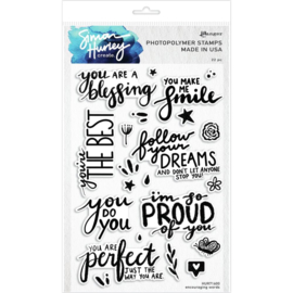 617502 Simon Hurley create Cling Stamps Encouraging Words 6"X9"