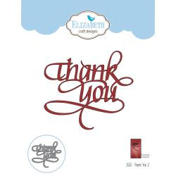 EC1550 Elizabeth Craft Metal Die A Way With Words-Thank You 2